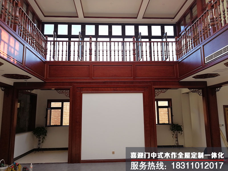 一樓中堂電視背景墻效果圖